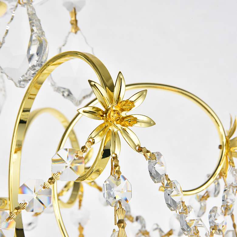 Image 4 St. Francis 24" Wide Gold Crystal 6-Light Chandelier more views