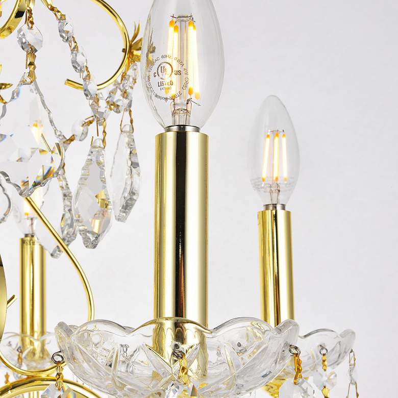 Image 5 St. Francis 24" Wide Gold Crystal 6-Light Chandelier more views