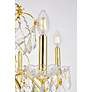 St. Francis 24" Wide Gold Crystal 6-Light Chandelier