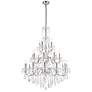 St. Francis 24 Lt Chrome Chandelier Clear