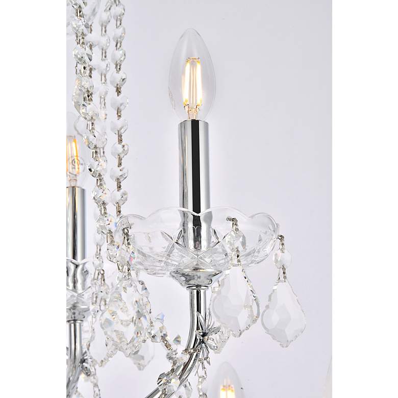 Image 6 St. Francis 24 Lt Chrome Chandelier Clear more views
