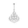 St. Francis 24 Lt Chrome Chandelier Clear