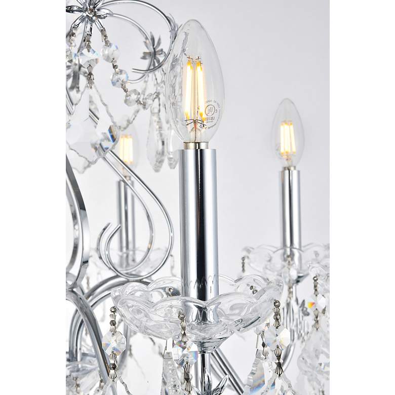 Image 4 St. Francis 26" Wide Chrome and Crystal 8-Light Chandelier more views