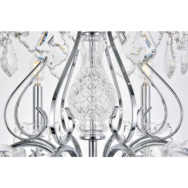 Image 5 St. Francis 26" Wide Chrome and Crystal 8-Light Chandelier more views