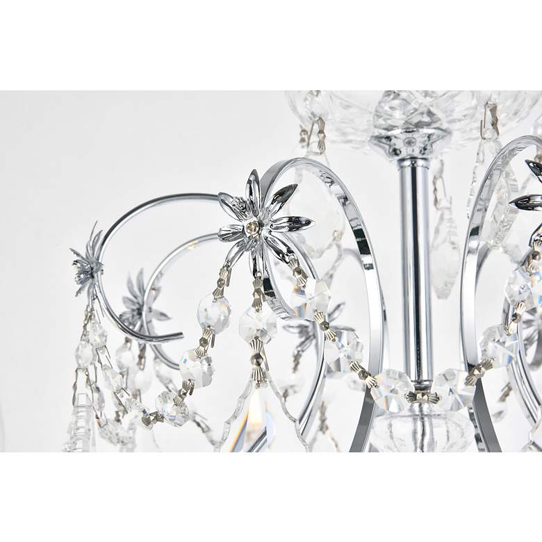 Image 6 St. Francis 26" Wide Chrome and Crystal 8-Light Chandelier more views