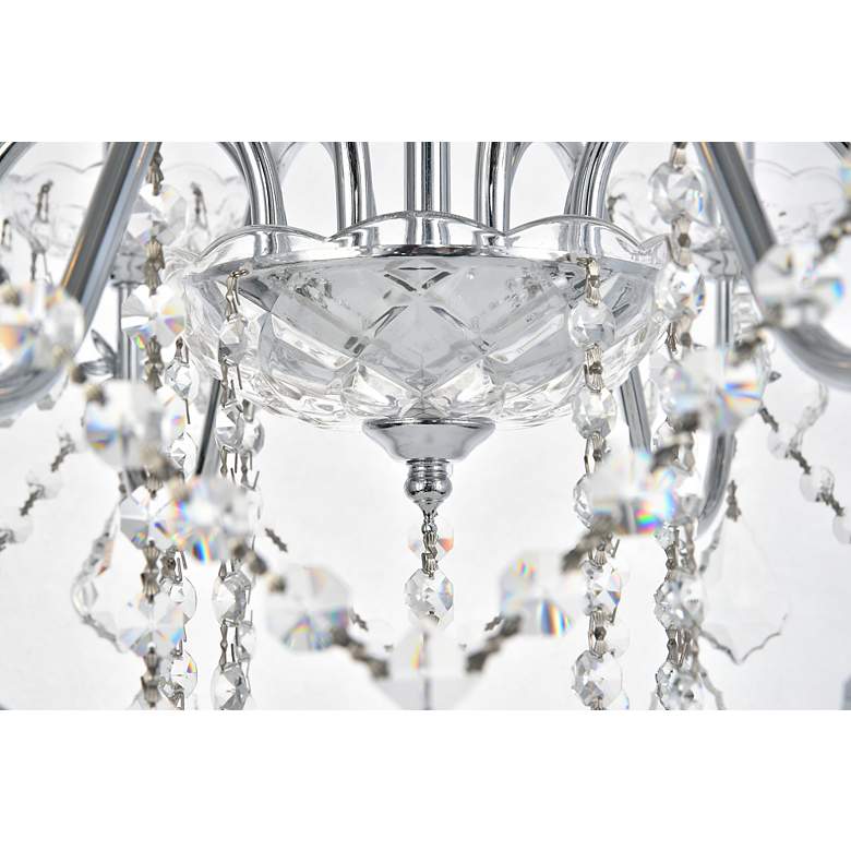 Image 7 St. Francis 26" Wide Chrome and Crystal 8-Light Chandelier more views
