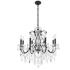 St.Francis 26" Wide Dark Bronze Crystal 8-Light Chandelier