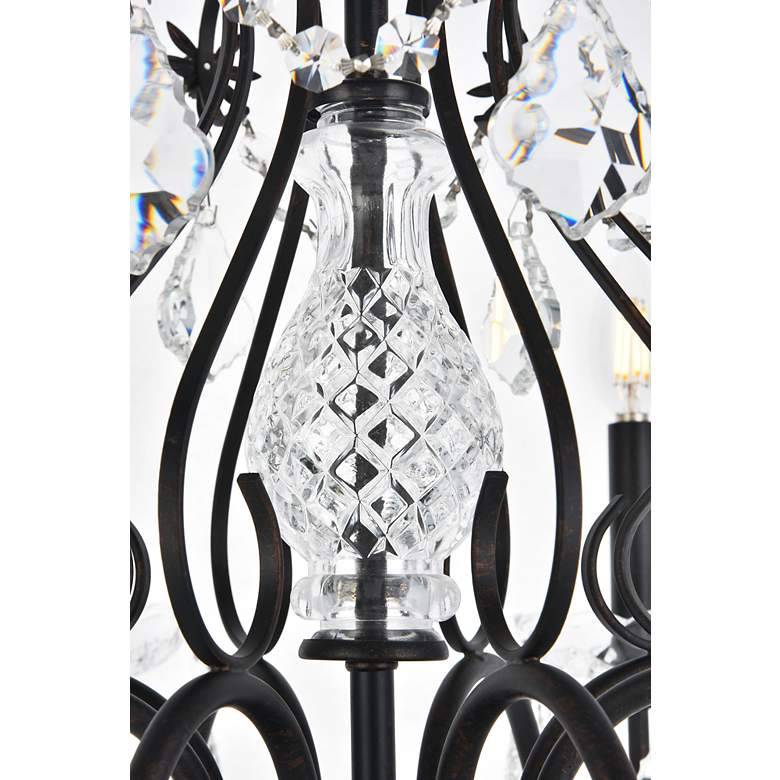 Image 4 St.Francis 26" Wide Dark Bronze Crystal 8-Light Chandelier more views