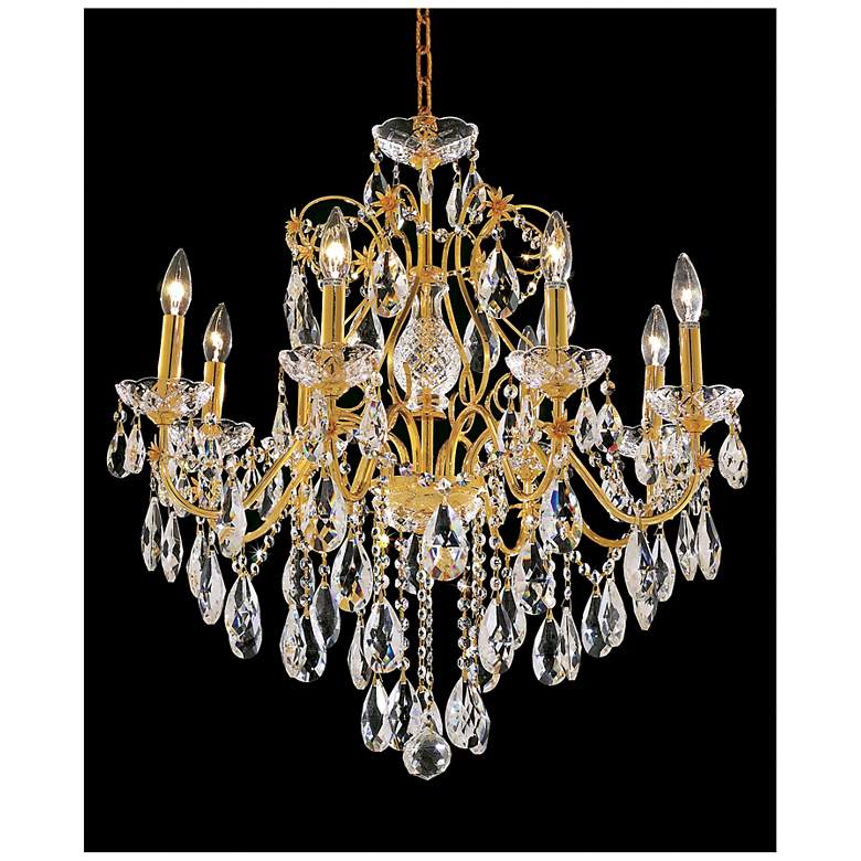 Image 1 St. Francis 26" Wide Gold and Crystal 8-Light Chandelier