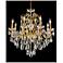 St. Francis 26" Wide Gold and Crystal 8-Light Chandelier