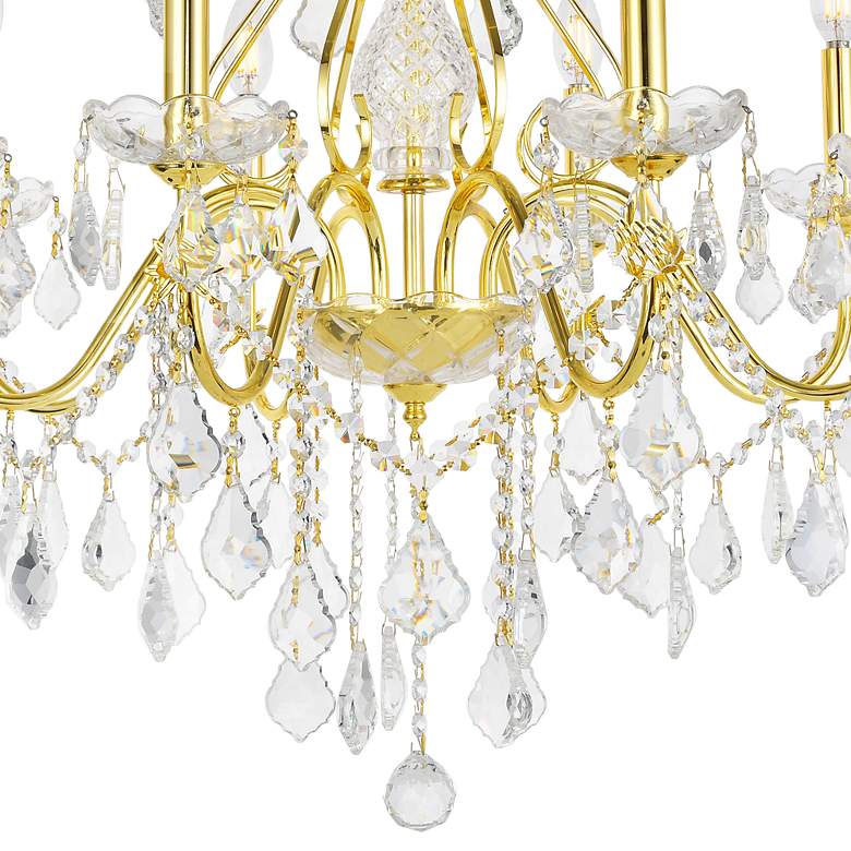 Image 3 St.Francis 26" Wide Gold Crystal 8-Light Chandelier more views