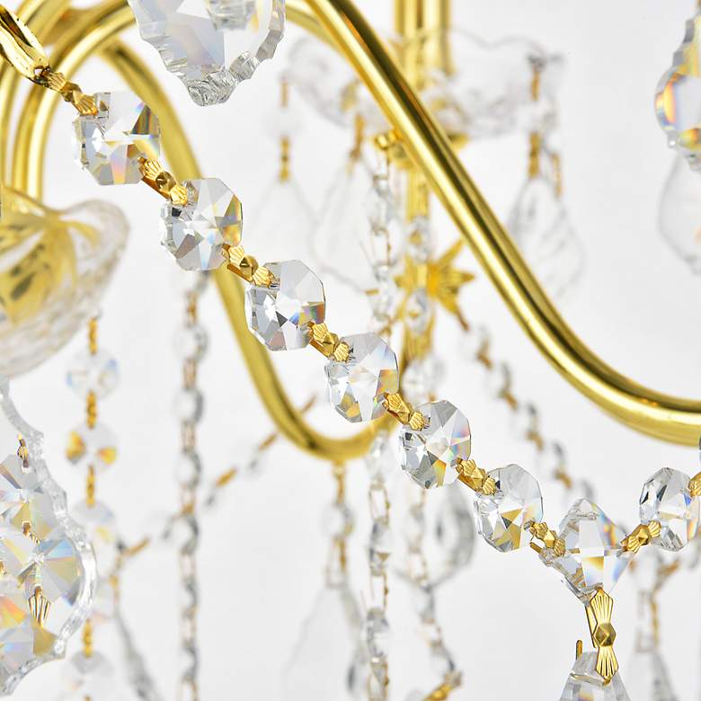 Image 4 St.Francis 26" Wide Gold Crystal 8-Light Chandelier more views