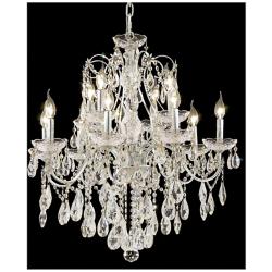 St.Francis 28" Wide Chrome 12-Light Chandelier