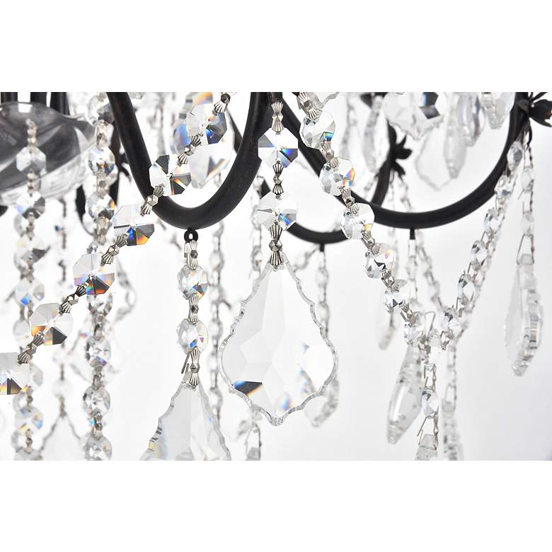 Image 4 St.Francis 28" Wide Dark Bronze Crystal 12-Light Chandelier more views