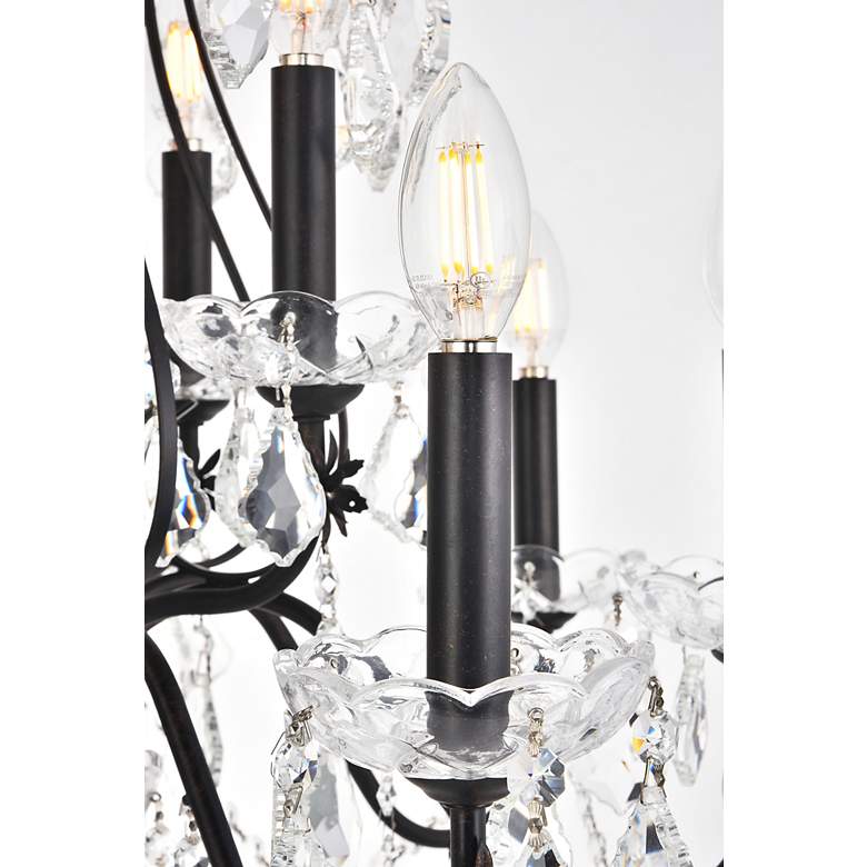 Image 6 St.Francis 28" Wide Dark Bronze Crystal 12-Light Chandelier more views