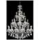 St. Francis 36" Wide Chrome and Crystal 24-Light Chandelier
