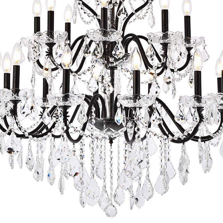 Image 4 St. Francis 36" Wide Dark Bronze Crystal 24-Light Chandelier more views