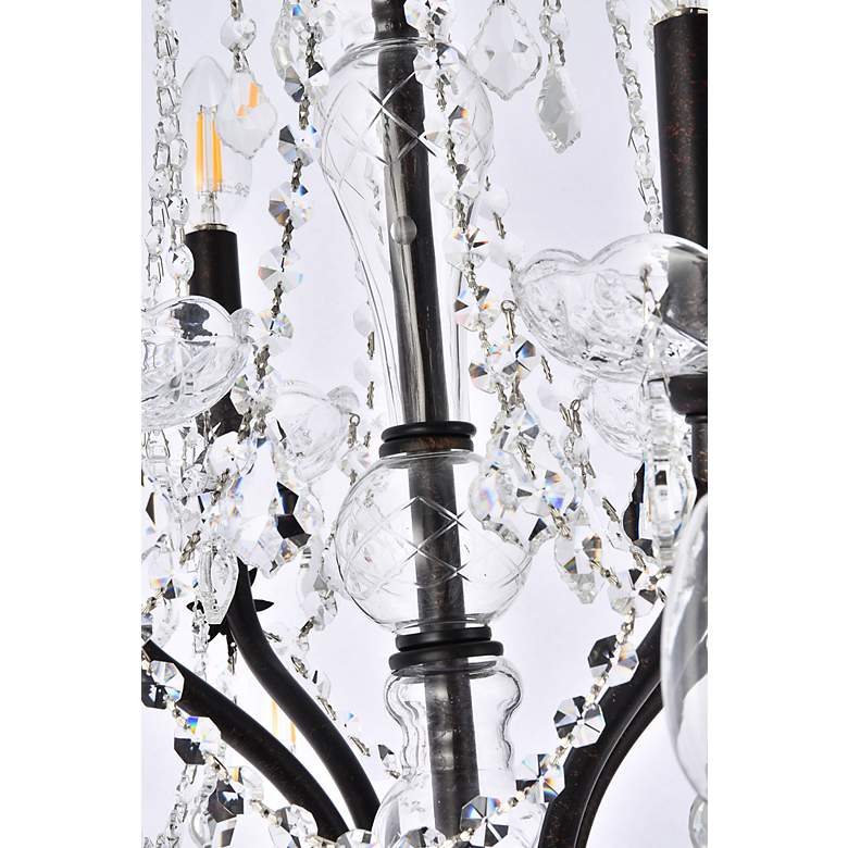 Image 7 St. Francis 36" Wide Dark Bronze Crystal 24-Light Chandelier more views