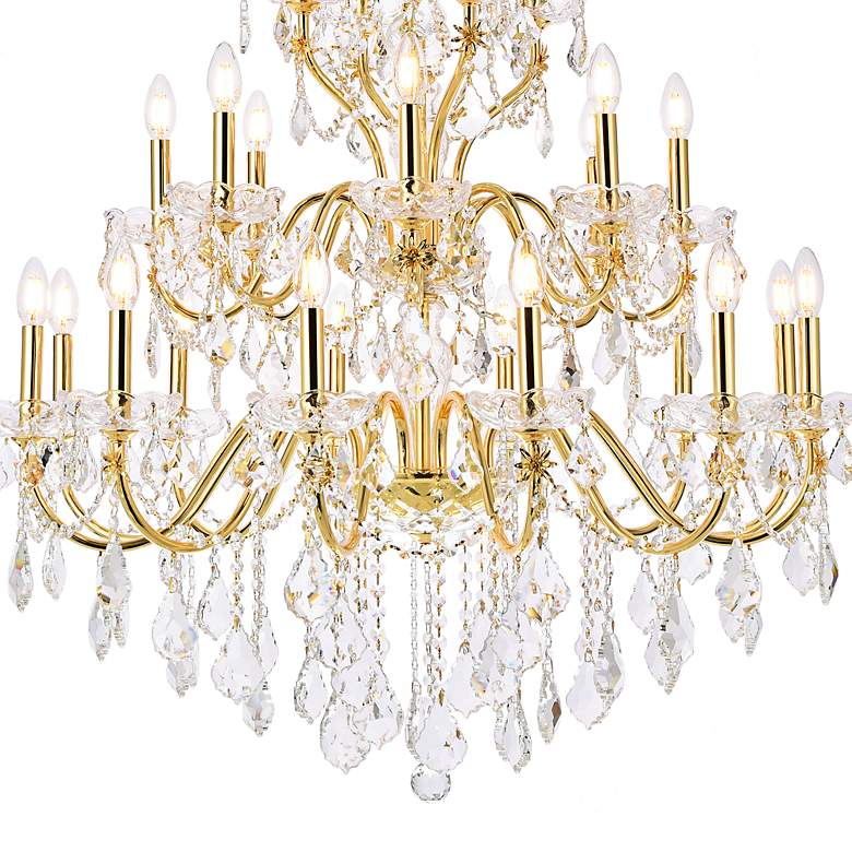 Image 5 St. Francis 36" Wide Gold and Crystal 24-Light Chandelier more views
