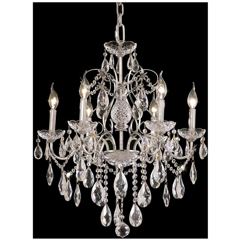 Image 1 St. Francis 6 Lt Chrome Chandelier Clear