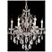 St. Francis 6 Lt Chrome Chandelier Clear