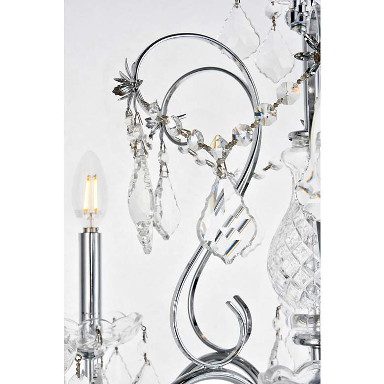 Image 3 St. Francis 6 Lt Chrome Chandelier Clear more views