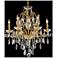 St. Francis 6 Lt Gold Chandelier Clear