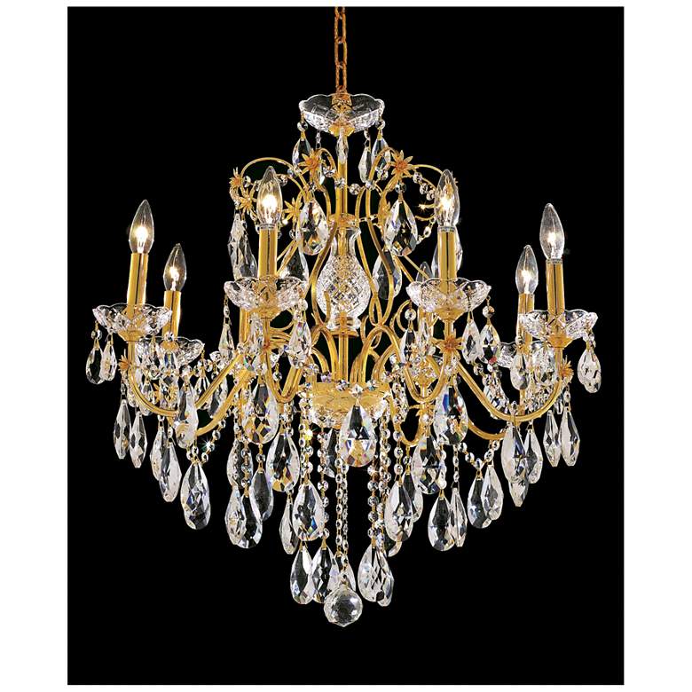 Image 1 St. Francis 8 Lt Gold Chandelier Clear