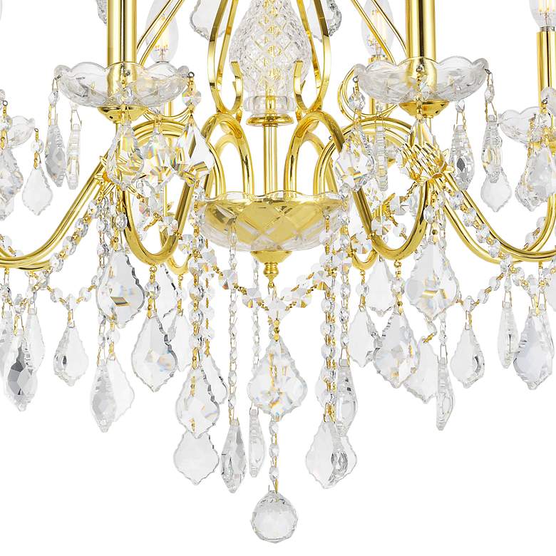 Image 2 St. Francis 8 Lt Gold Chandelier Clear more views