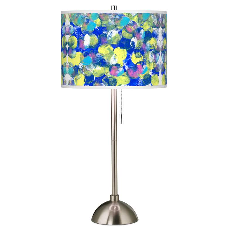 Image 1 St. Jude Finger Paint Giclee Brushed Nickel Table Lamp