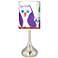 St. Jude Owl Family Giclee Droplet Table Lamp