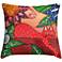 St. Jude Strawberry Cat 18" Square Throw Pillow