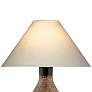 St. Tropez 31" Taupe Brown Vase Hydrocal Table Lamp with LED Bulb