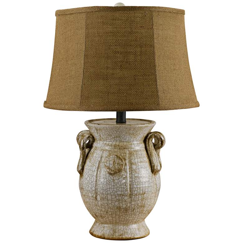 Image 1 St Tropez Ivory Urn Ceramic Table Lamp