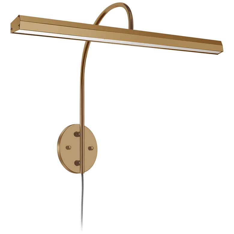 Image 1 Staccato 24 1/4" Wide Aged Brass LED Picture Light