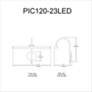 3_Staccato 24 1/4" Wide Aged Brass LED Picture Light more views
