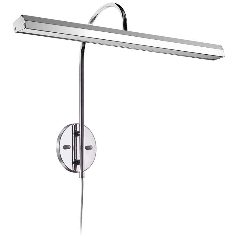 Image 1 Staccato 24 1/4 inch Wide Polished Chrome LED Picture Light
