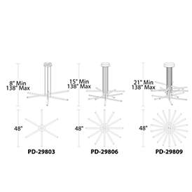 Image2 of Stack 5.25"H x 48"W 3-Light Pendant in Black more views