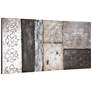 Stacked 2 60" Wide Hand-Painted Rectangular Canvas Wall Art