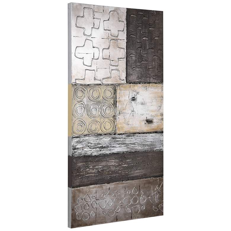 Image 6 Stacked 2 60" Wide Hand-Painted Rectangular Canvas Wall Art more views