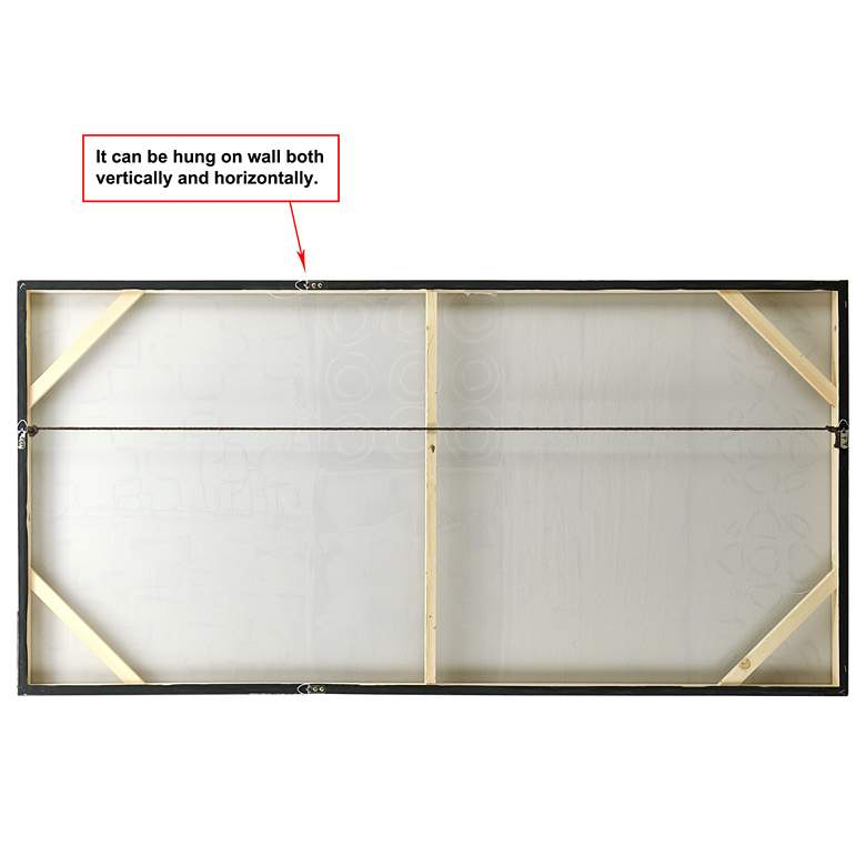 Image 7 Stacked 2 60" Wide Hand-Painted Rectangular Canvas Wall Art more views