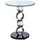 Stacked Circles Glass Accent Table