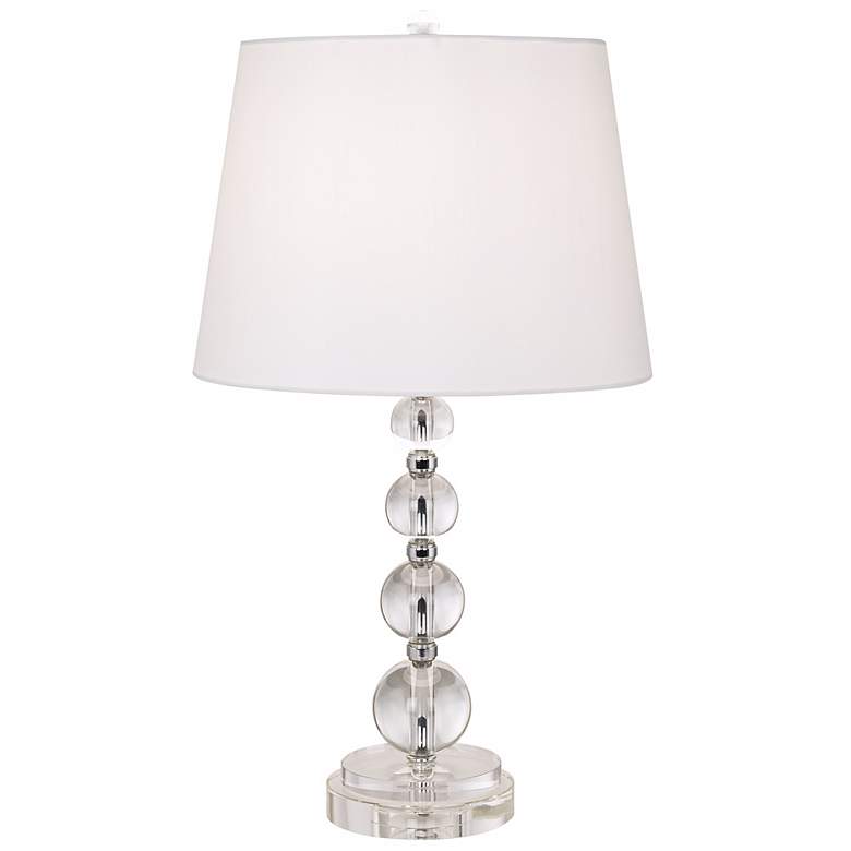 Image 1 Stacked Crystal Sphere Table Lamp