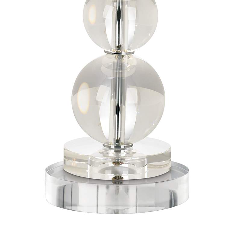 Image 5 Stacked Crystal Spheres Table Lamp With 8" Wide Round Riser more views