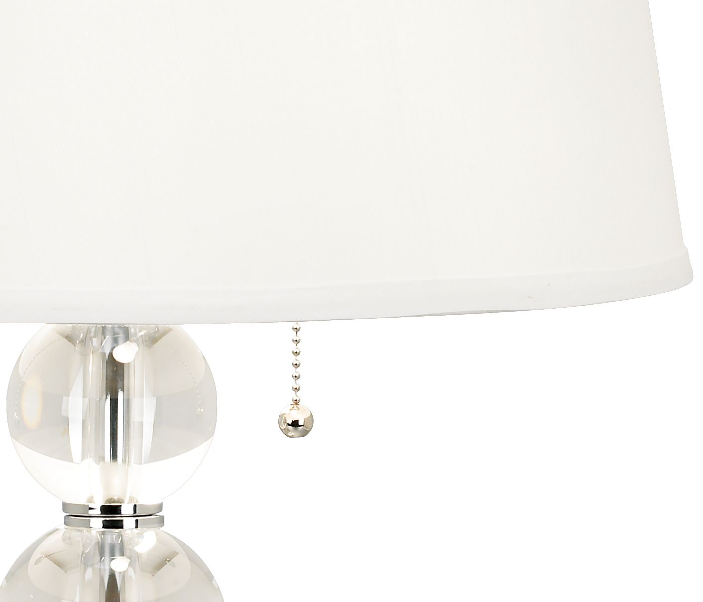 Image 4 Stacked Crystal Spheres Table Lamp With 8" Wide Round Riser more views