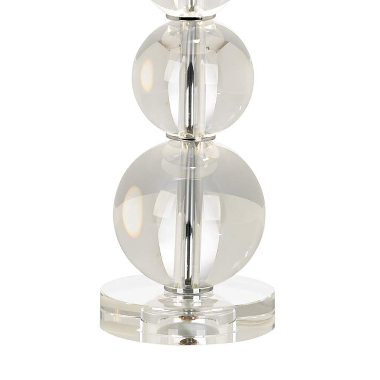Image 6 Stacked Crystal Spheres Table Lamp With USB Dimmer more views