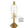 6_Stacked Diamonds 24" Modern Gold Table Lamps Set of 2 more views