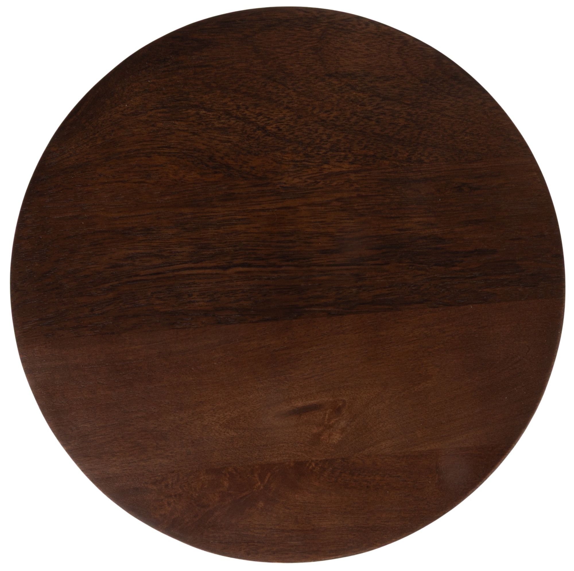 Image 4 Stacked Marble Base and Mango Wood Drink Table with Gold Post more views