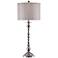 Stacked Sphere Chrome Buffet Lamp with Faux Diamond Shade