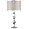 Stacked Sphere with Bubbles Shade Chrome Table Lamp